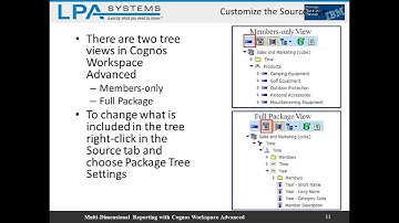 Webinar: Multi Dimensional Reporting with Cognos Workspace Advanced