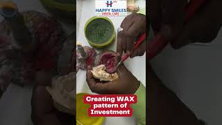 Making Tooth Model With Wax || Happy Smiles Dental Care || #shorts