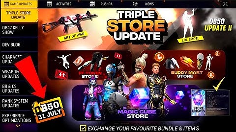 OB50 Triple Store Update 😲 Magic Cube, Buddy Mart And FF Tokens Update | 10 New Bundles Magic Cube