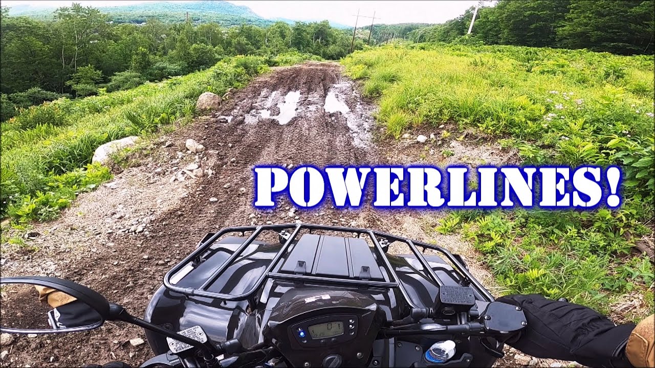 🚩🚩Kawasaki Brute Force 300 ATV Climbing the Powerline Trail Gorham