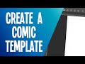 How to make a comic book template and basic panel in Clip Studio Paint