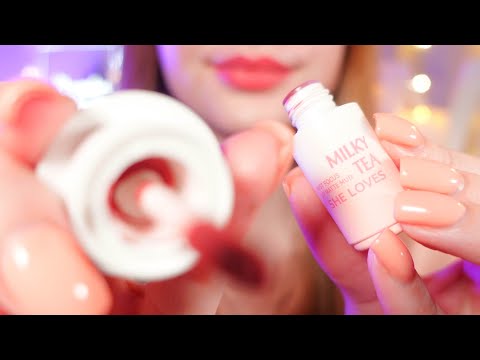 asmr doing your makeup in 1 minute 🥛💋