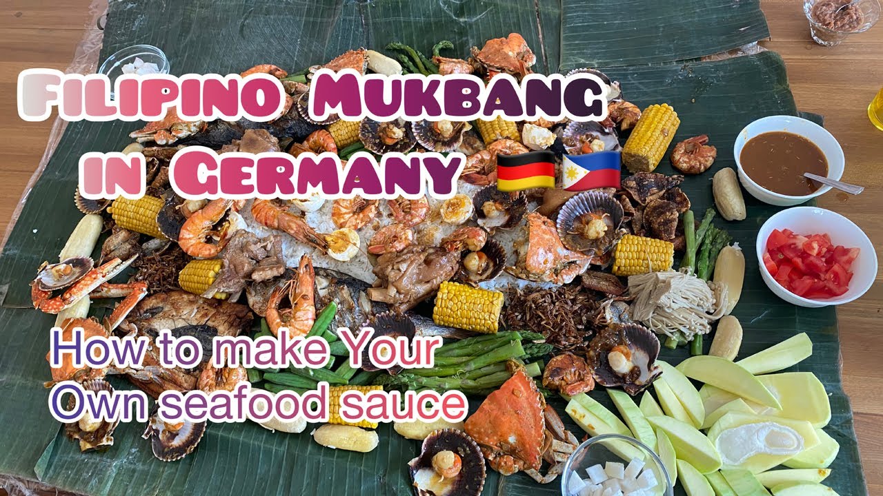 How to make Seafood Sauce | Filipino Mukbang in Germany