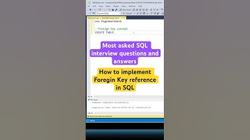 How to implement foreign key reference in SQL #shorts #sql #sqlqueries #coding #programming #mssql