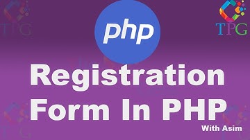 Registration Form In PHP and MYSQL