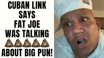 Cuban Link Says Fat Joe Was Talking 💩💩💩 About Big Pun! [Part 12]