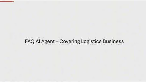 How AI Can Transform Freight & Logistics | Smart FAQ Agent Demo
