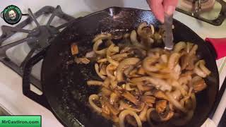 Sauteed Onions And Mushrooms For Steak