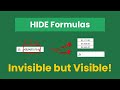 Hide Excel Formulas Without Hiding Cells!