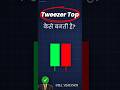 Tweezer Top = Profit? 🤔 90% Traders Kyu Fail Hote Hain? Learn the Secret! 💎#stocks #tradingmindset