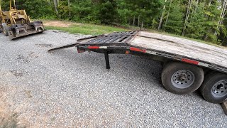 Fabricating Fold Down Trailer legs for loading and unloading