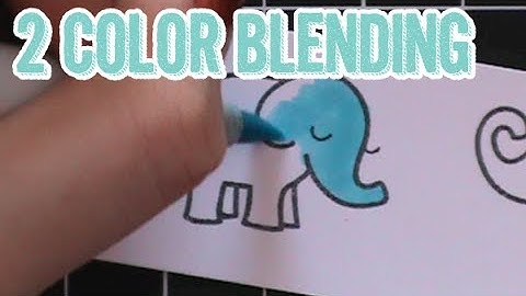 Learning Copics with MarkerPOP! - Basic 2 Color Blending
