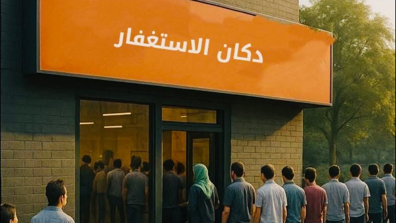 هذا الرجل افتتح له دكان ولكنه كان لا يحب دخول الزبائن 👀‼️