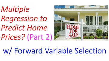 Multiple Regression Exploratory Data Analysis and Variable Selection (Applied Statistics Course)