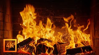 🔥 Fireplace 4K (12 HOURS). Fireplace with Crackling Fire Sounds. Crackling Fireplace 4K