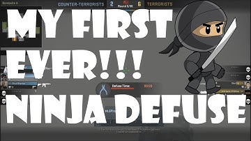 MY FIRST NINJA DEFUSE!!!! | CS:GO Ninja Defuse (Cache A site)