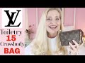 How to Louis Vuitton Toiletry 15 Crossbody Bag | LV toiletry 15 vs 19 | toiletry 15 review