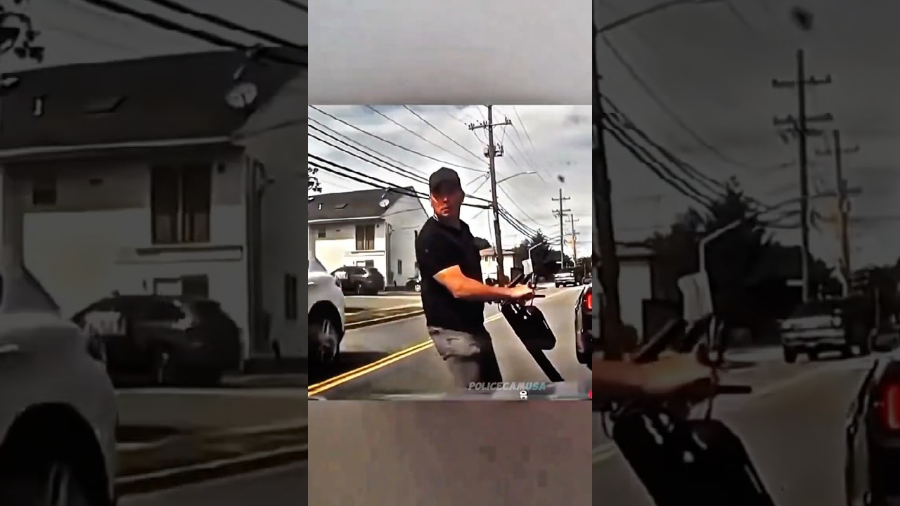 Road Rager Breaks Cars Windscreen