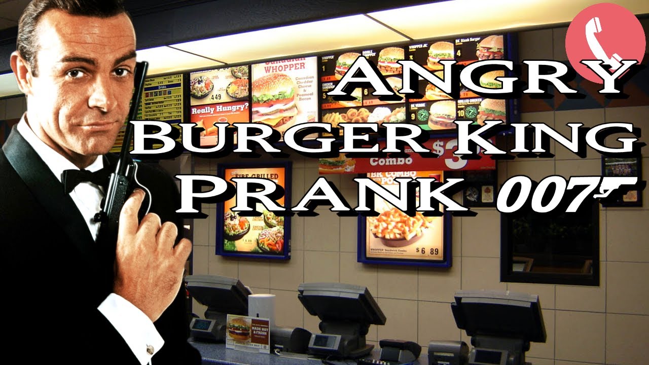 Sean Connery Calls an Angry Burger King - Prank Call