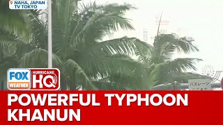 Powerful Typhoon Khanun To Bring Torrential Rain, Dangerous Winds To US Military Base In Okinawa