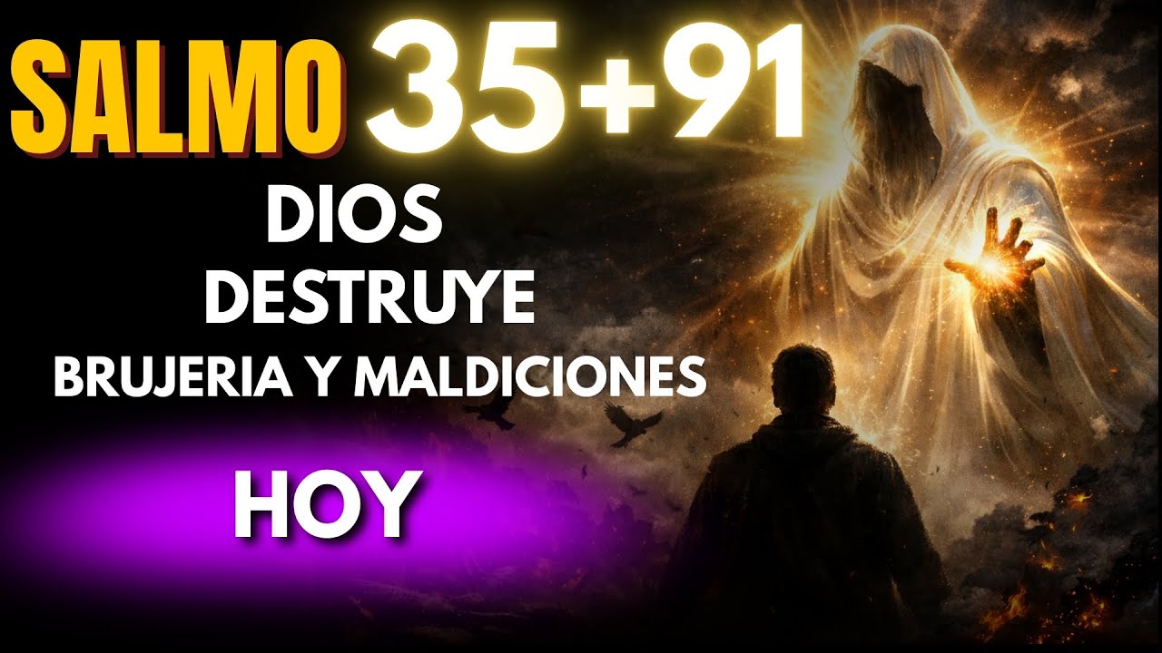 ⚔️ Salmo 35 + 91 | Dios destruye brujería y maldiciones hoy