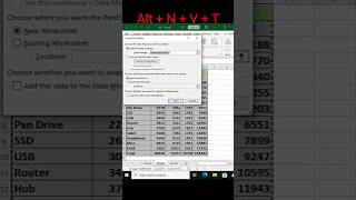 create a pivot table in excel. interview questions #excel #excelshorts #excelformula #shortsfeed screenshot 5