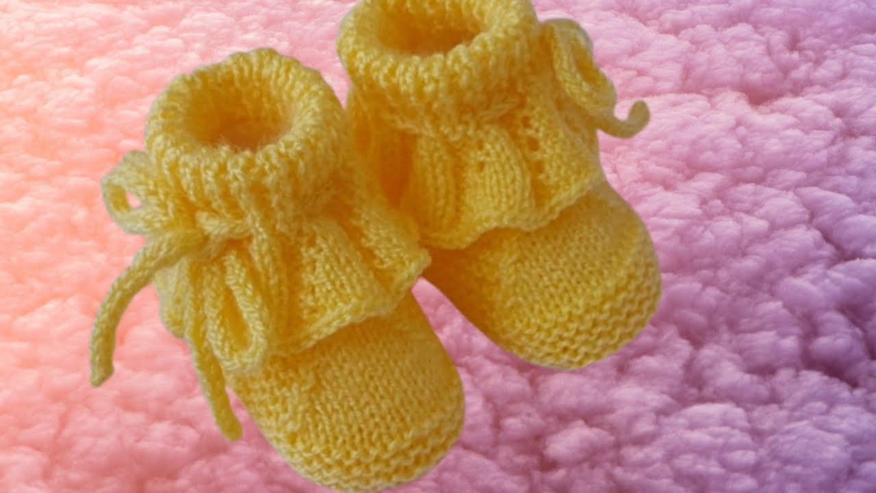 Sapatinho em tricô super fácil e rápido.