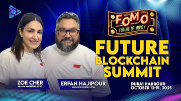 Zoe and Erfan of Uptex at Future Blockchain Summit | FOMO