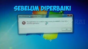 Perbaiki ERROR 0xc0000005 Atau Error Switchboard.exe dengan mudah. Dijamin Pasti Faham SOLVED!!!