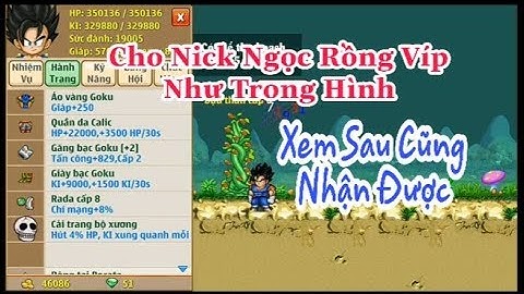 Cho Nick Ngọc Rồng Víp Có Bông Tai Đổi Được Mật Khẩu - Thắng Pika