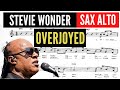 Stevie wonder alto saxophone sheet music overjoyed