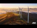 Coastal windmills by drone  australia 4k 60fps 30 min ambient nature relaxation film  spa music