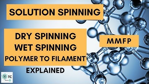 Dry & Wet Spinning | Solution Spinning | Man made Fiber Production | Explained | TexConnect