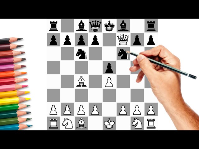 Draw out a chess game - in stitches 😎 