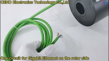 1 Channel Gigabit Ethernet Slip Ring Through Hole Hollow Shaft