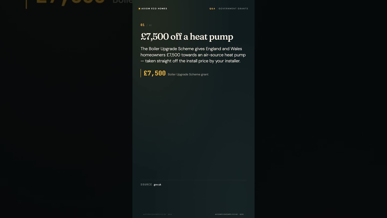 How much is the boiler grant in 2026 💷