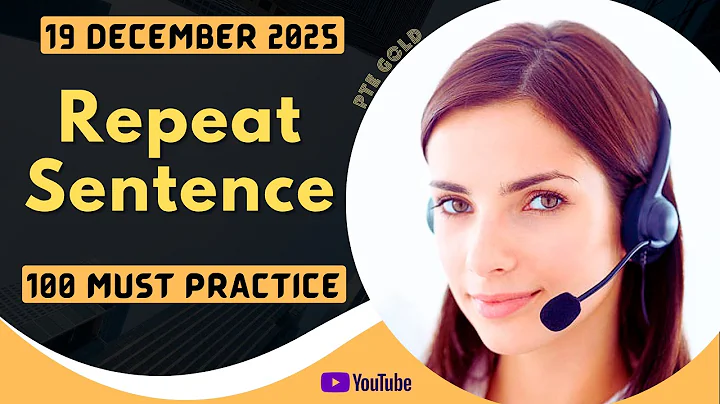 PTE Repeat Sentence - DECEMBER 2025 - MUST PRACTICE