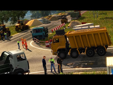 Euro Truck Simulator 2 - KAMAZ Hafriyat Kamyonu (Rusya Haritası)