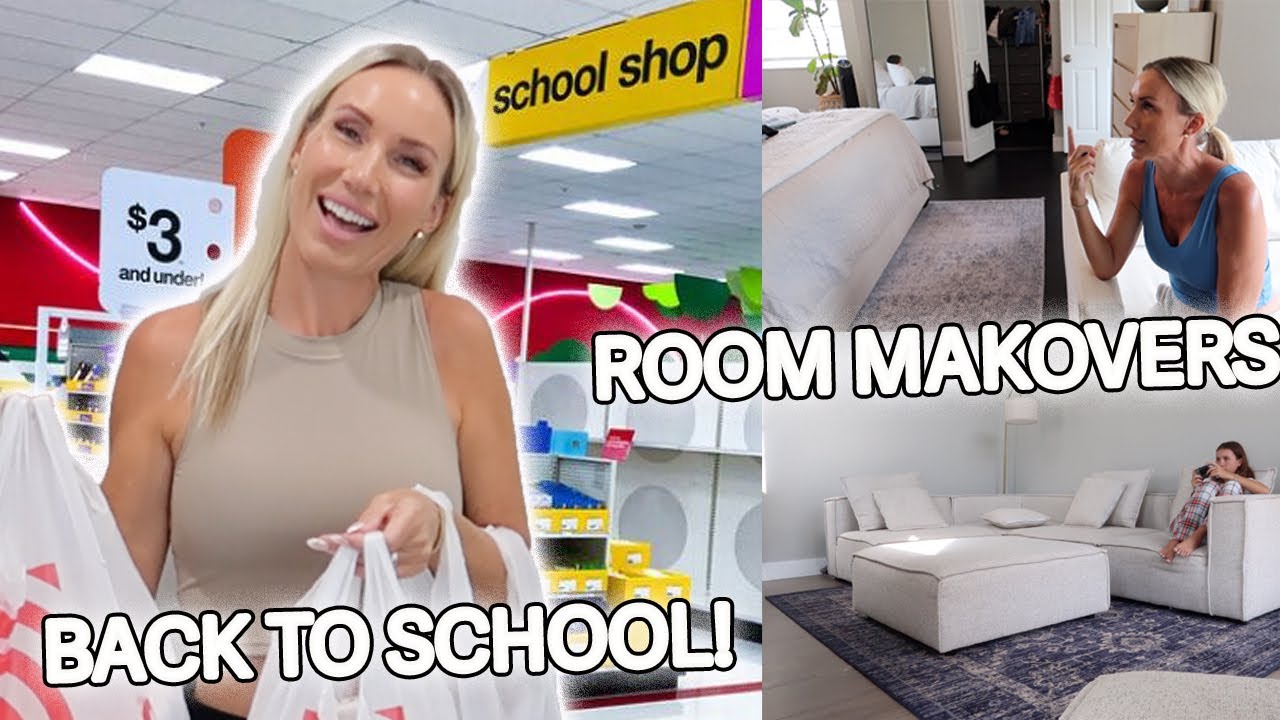 More Back to School Shopping plus 2 mini Room Makeovers - YouTube