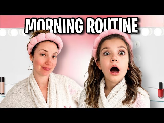 I Copied Mom's Morning Routine class=