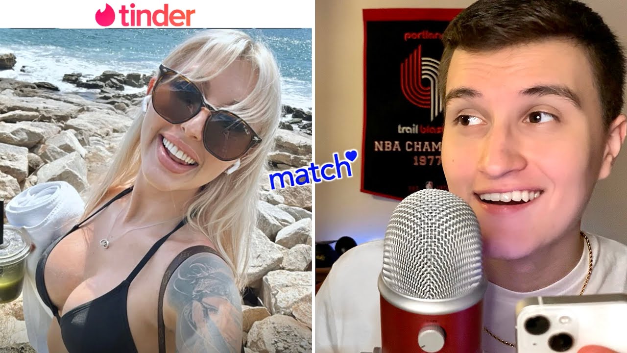 ASMR Swiping on Tinder 🔥💤 (Dating app Whispers)