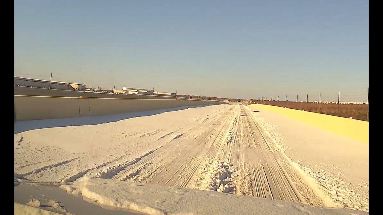 Houston snow driving 