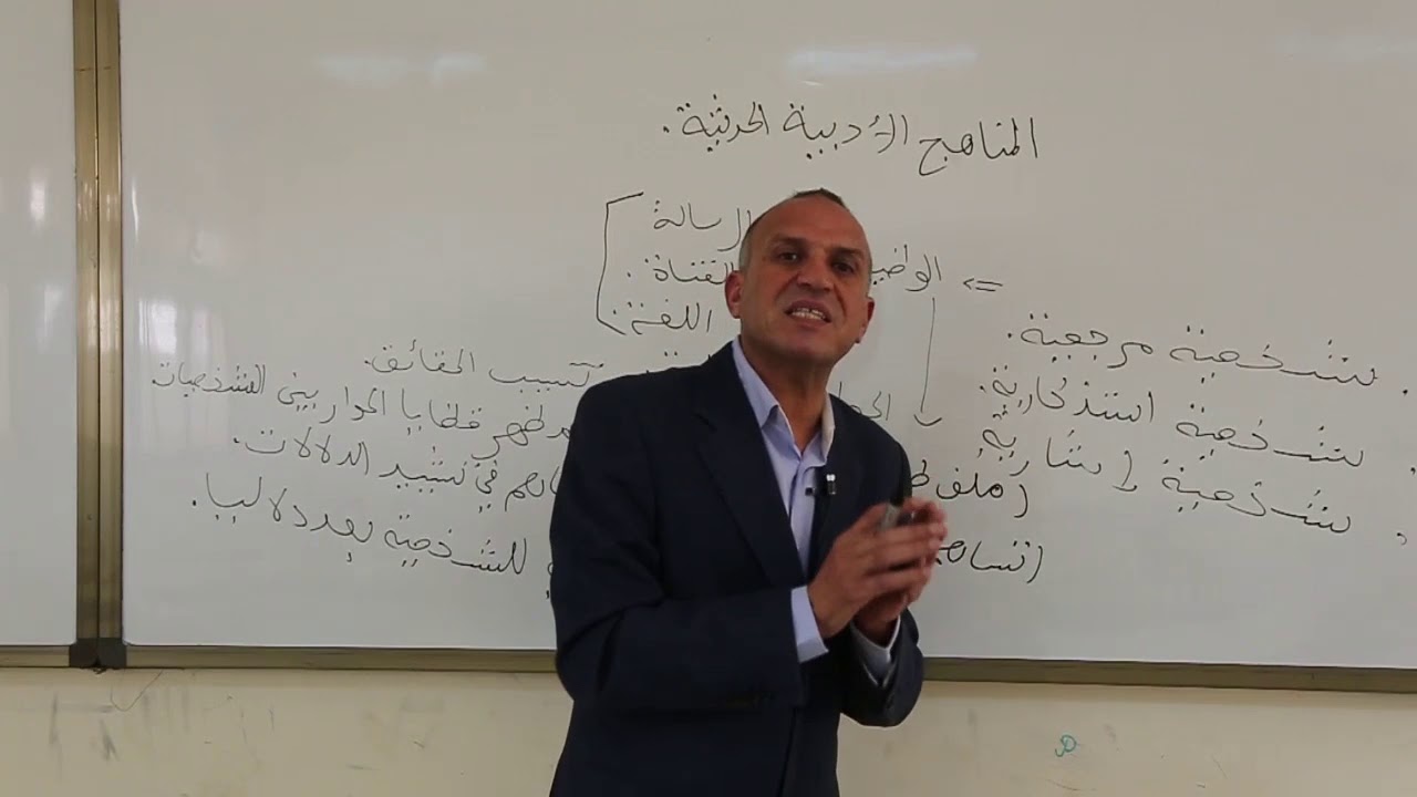 المناهج الأدبية الحديثة الفصل الرابع :الدكتور الشرقي نصراوي