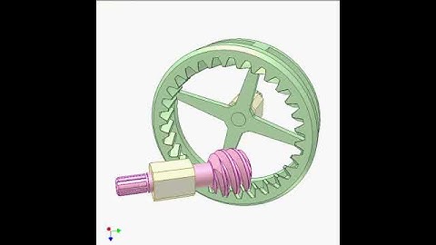 Worm and internal gear