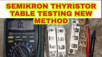 Semikron scr thyristor table testing with new method | vfd repairing lab
