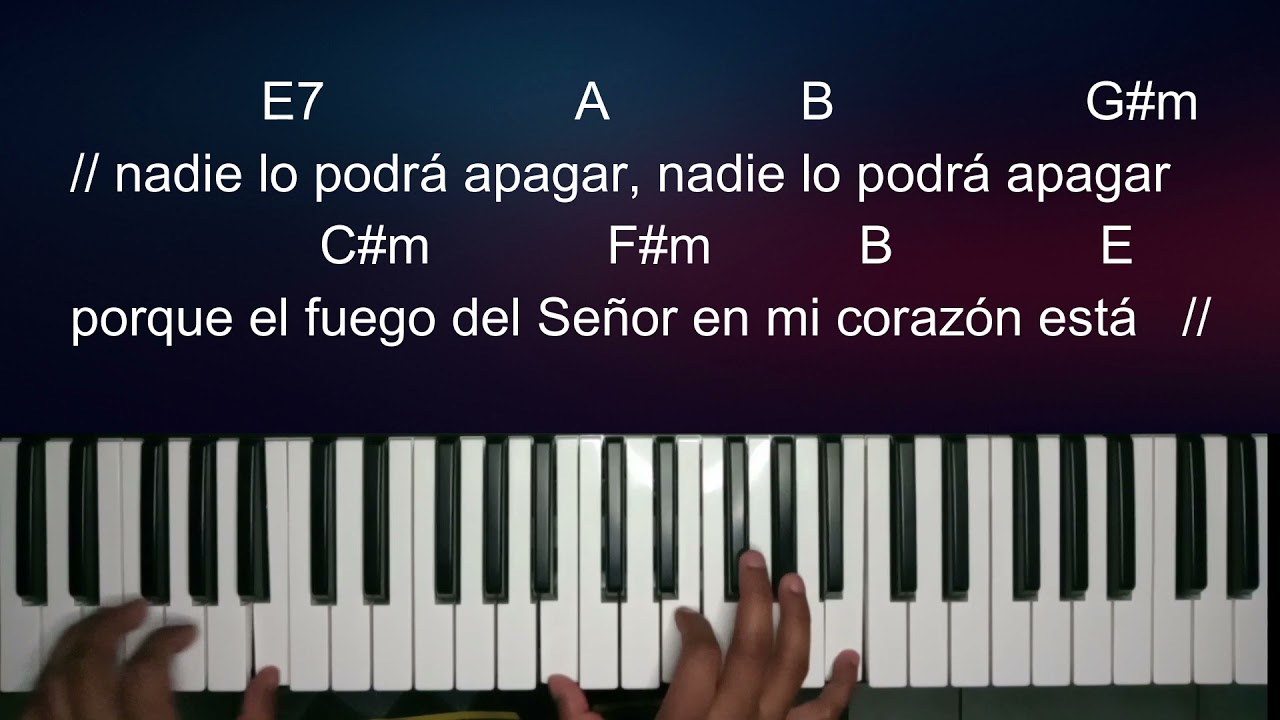 CADENA DE COROS EN MI MAYOR - PIANO 🎹🎶