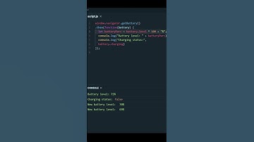 How to use Battery API in 1min Javascript #JS #shorts