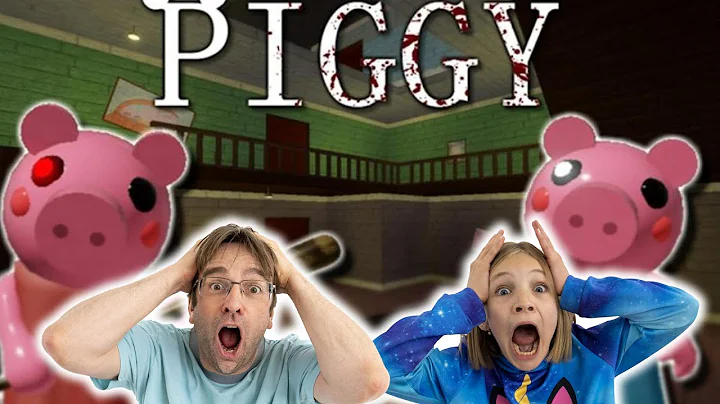 Amelia & Dad play Roblox - Trying Piggy for the fi...