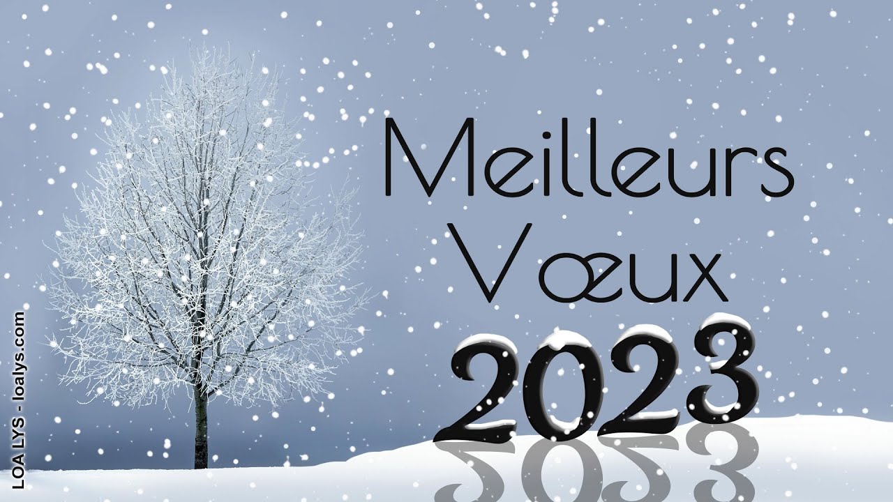 Vidéo carte de vœux pour la nouvelle année 2023.