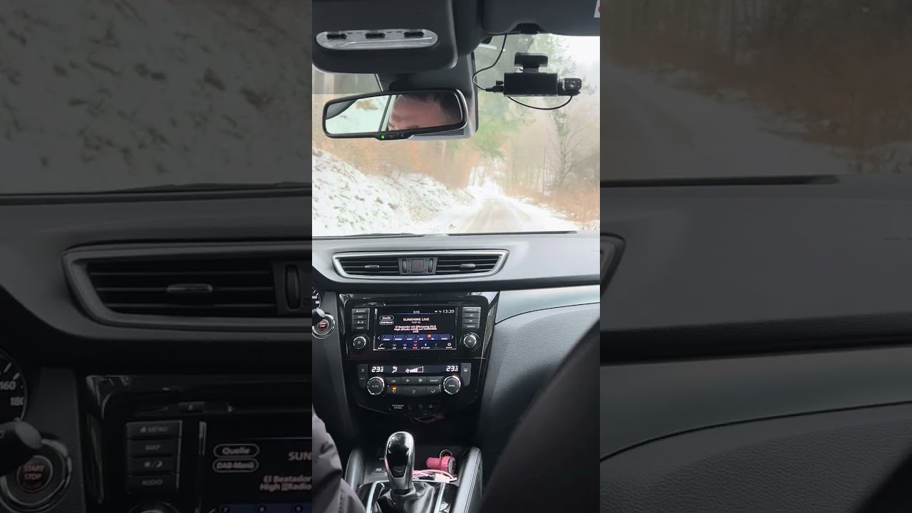 Driving on icy road 🥶 winter 2026 